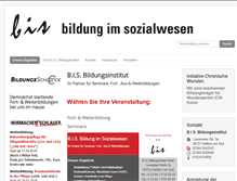 Tablet Screenshot of bis-bildungsinstitut.de